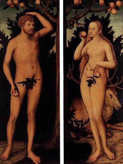 Lucas Cranach the Younger Adam and Eve china oil painting image